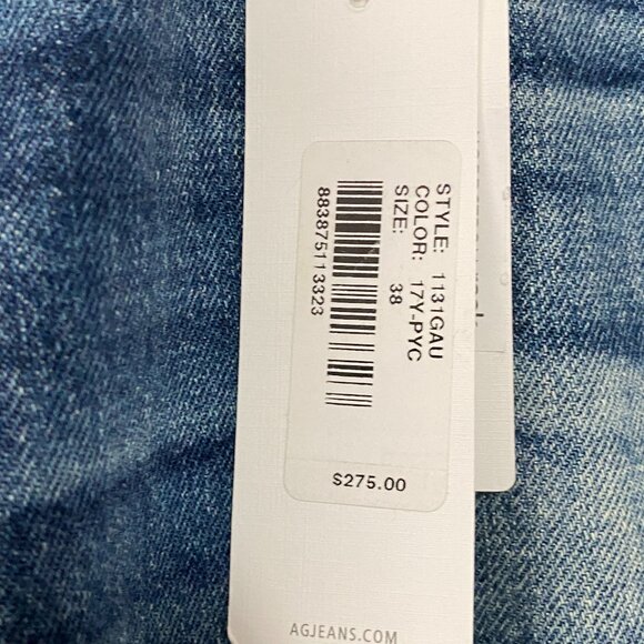 NWT! AG Matchbox Slim Straight  Men’s Jeans Size 38R - Picture 7 of 8